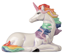 Load image into Gallery viewer, Unicorn Laying with Ribbon  7&quot; tall
