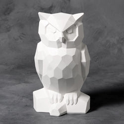 Faceted Owl 11-1/4" tall