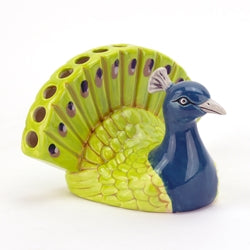 Peacock Pencil Holder 6" wide