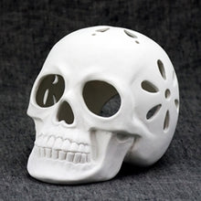 Load image into Gallery viewer, Sugar Skull Votive (5&quot; tall, 6-3/4&quot; long)
