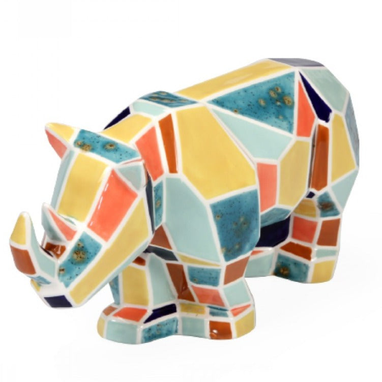 Faceted Rhino 12-1/2