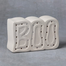 Load image into Gallery viewer, Votive Boo Plaque (7&quot; long, 4-1/2&quot; tall)
