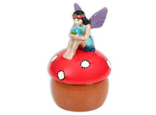 Load image into Gallery viewer, Mushroom Fairy Box, 6.25&quot; H x 4&quot; W
