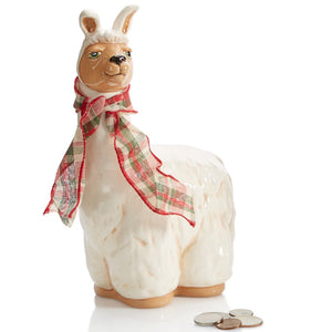 Llama Biggy Bank - 10" tall