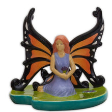 Load image into Gallery viewer, Fairy on Dish 6&quot; tall
