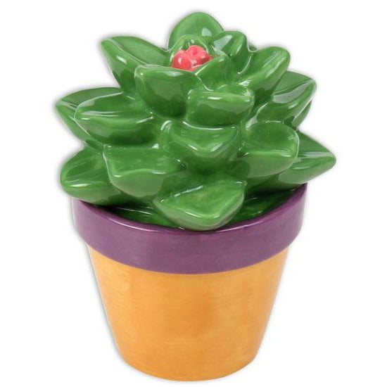 Succulent in Pot Figurine 5-1/2 tall