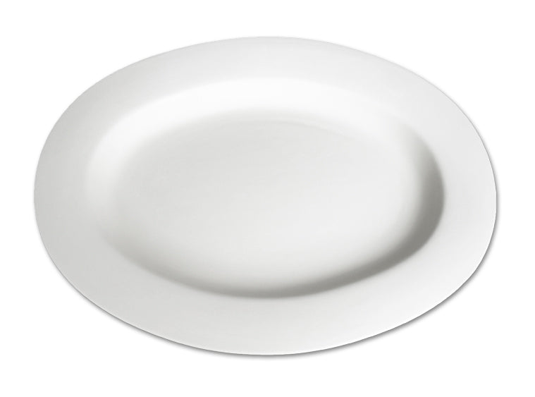 Oval Rimmed Platter 17