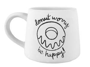 Donut Worry Line Art Mug