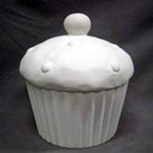 Load image into Gallery viewer, Cupcake Cookie Jar 8&quot; tall
