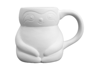 Sloth Mug 3.8" tall x 2.6" diameter, 12 oz