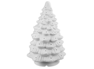 18" Light-up Christmas Tree (11" wide) with Light Kit and Colored Bulbs