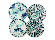 Load image into Gallery viewer, Round Coaster Set with Iron Stand - 3-1/4&quot; diameter
