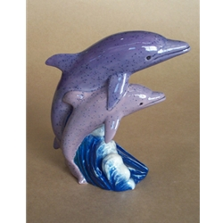 Dolphin Pair 6" x 6" x 3"