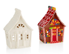 Load image into Gallery viewer, Gingerbread House Lantern - 6-1/2&quot; tall
