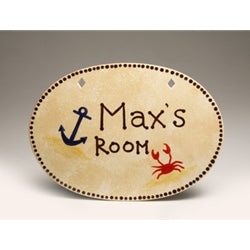 Oval Hanging Plaque 10-3/4" wide