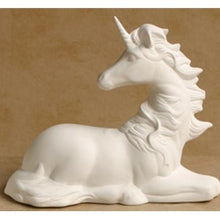 Load image into Gallery viewer, Unicorn Laying with Ribbon  7&quot; tall
