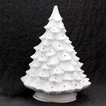 Load image into Gallery viewer, 16&quot; Christmas Tree (Scalloped Base) with Light Kit and Colored Bulbs
