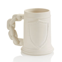 Load image into Gallery viewer, Shield Stein with Chain Handle - 6&quot; tall, 24 ounces
