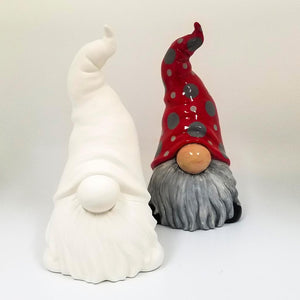 Large Tall Hatted Gnome Figurine