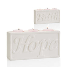 Load image into Gallery viewer, Faith Hope Votive Holder 8&quot; wide
