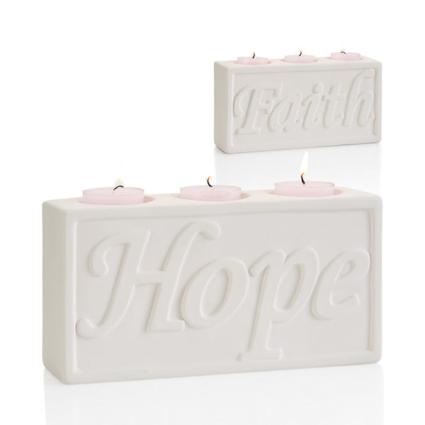 Faith Hope Votive Holder 8