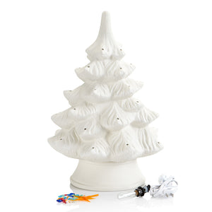 17" Light-Up Christmas Tree (includes colored bulbs and light kit)