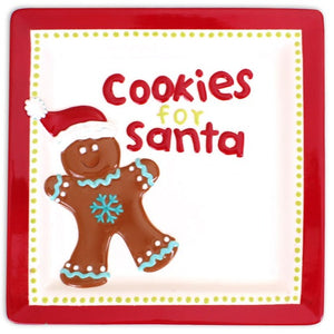Cookies for Santa Plate 8"