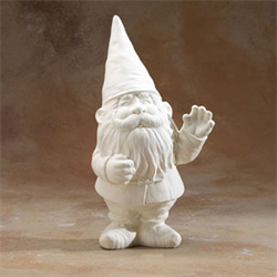 Waving Gnome 12-3/4" tall