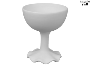 Ruffled Coupe Stemmed Champagne Glass