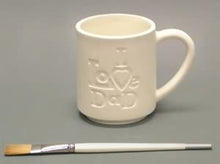 Load image into Gallery viewer, I Love Dad Mug 4&quot; tall
