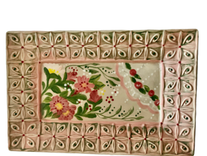 Tin Ceiling Platter 14-1/2 X 9-1/2"