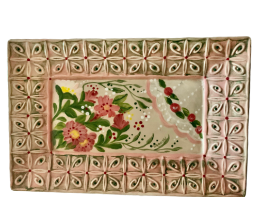 Tin Ceiling Platter 14-1/2 X 9-1/2