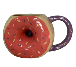 Donut Mug 3-3/4" tall