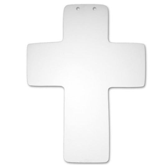 XL Handprint Hanging Cross Plaque 10-1/4