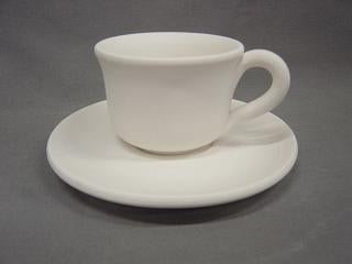 Flared Cup and Saucer 2-1/2