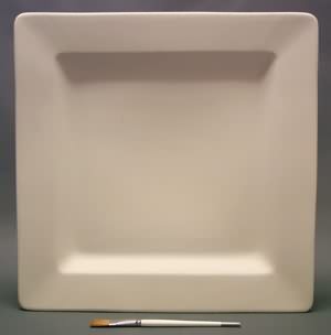 Square Rim Platter 18