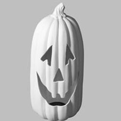 Tall Light-Up Jack-O-Lantern - 16" tall