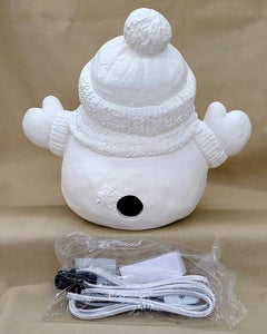 Snuggles Custom Carved Snowman (9"tall, 10" wide) PRE-ORDER