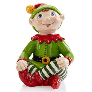 Small Sitting Elf - 5" High