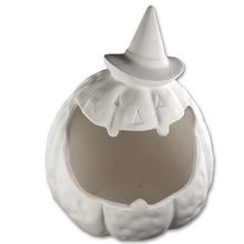 Load image into Gallery viewer, Jack-o-lantern with Hat Candy Dish 10-3/4&quot; Tall
