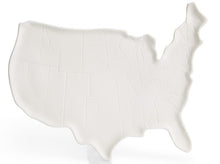 Load image into Gallery viewer, USA Map Platter 16-1/4 x 12&quot;
