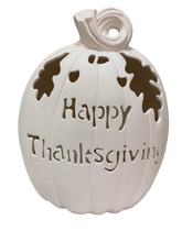 Load image into Gallery viewer, Happy Thanksgiving Light-up Pumpkin (13-1/2&quot; Tall)
