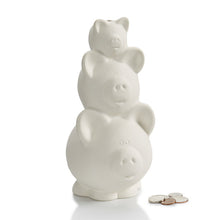 Load image into Gallery viewer, Pig Pile Bank - 9&quot; tall
