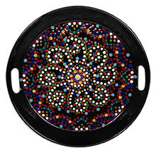 Load image into Gallery viewer, Medium Round Tray with Handles (14&quot; diameter)!  Project with Instructions or Your Own Design!
