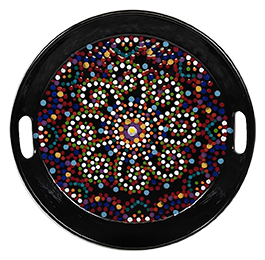 Medium Round Tray with Handles (14" diameter)!  Project with Instructions or Your Own Design!