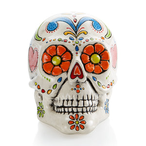 Sugar Skull Biggy Bank - 8" tall