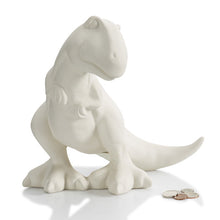 Load image into Gallery viewer, T-Rex Biggy Bank - 9-1/2&quot; tall x 10-1/2&quot; wide
