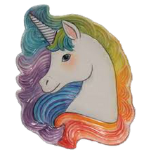 Load image into Gallery viewer, Unicorn Plate 9-1/2 X 7&quot;
