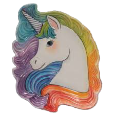 Unicorn Plate 9-1/2 X 7