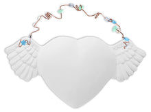 Load image into Gallery viewer, Winged Heart Hanging Plaque - 11&quot; wide
